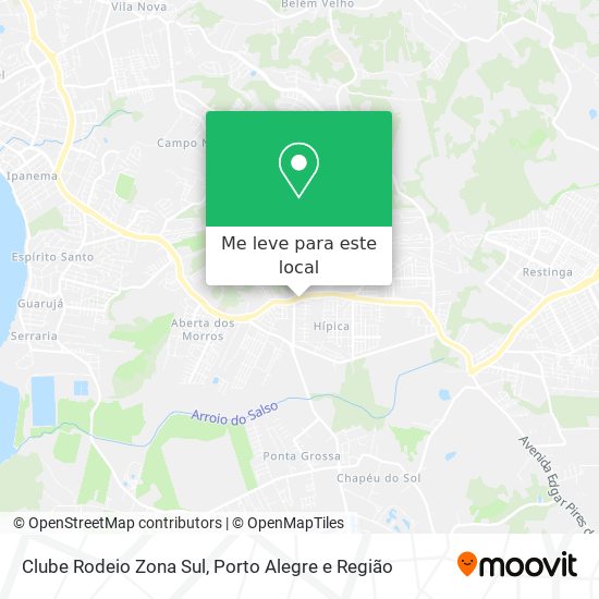 Clube Rodeio Zona Sul mapa