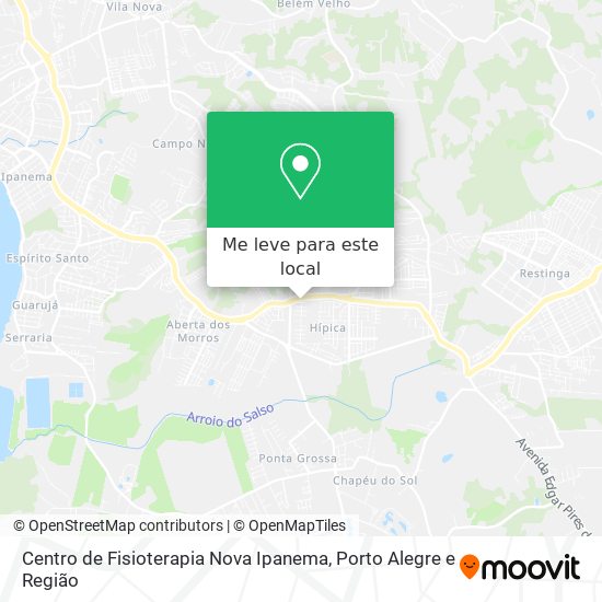 Centro de Fisioterapia Nova Ipanema mapa
