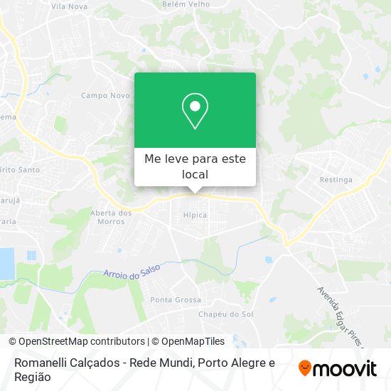 Romanelli Calçados - Rede Mundi mapa