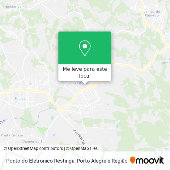 Ponto do Eletronico Restinga mapa