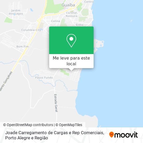 Joade Carregamento de Cargas e Rep Comerciais mapa