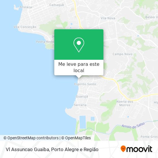 Vl Assuncao Guaiba mapa