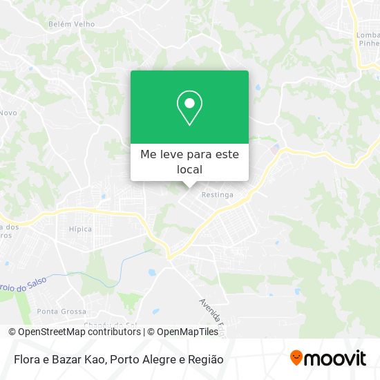 Flora e Bazar Kao mapa