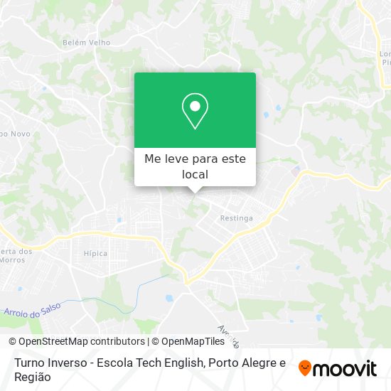 Turno Inverso - Escola Tech English mapa
