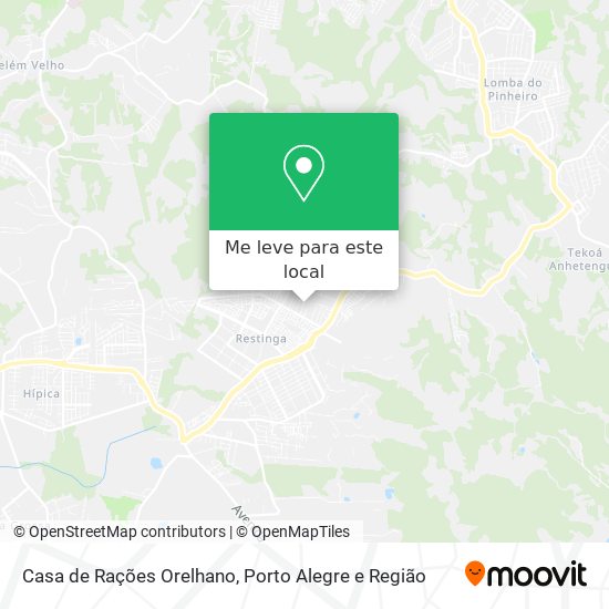 Casa de Rações Orelhano mapa
