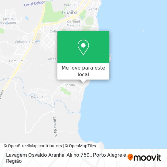 Lavagem Osvaldo Aranha, Ali no 750. mapa