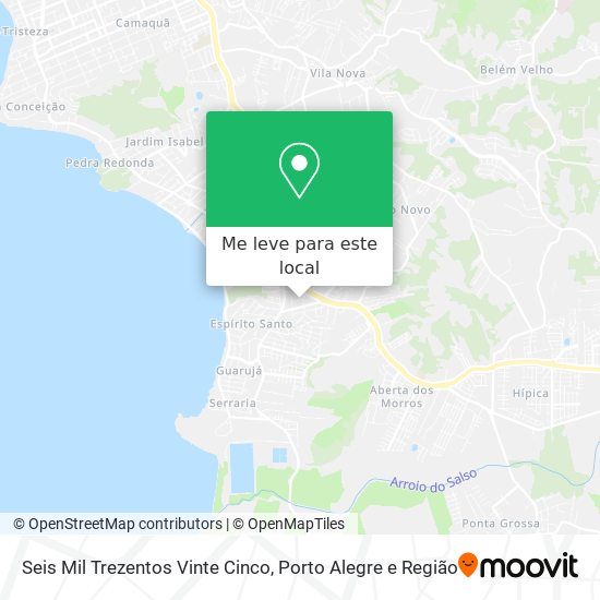 Seis Mil Trezentos Vinte Cinco mapa