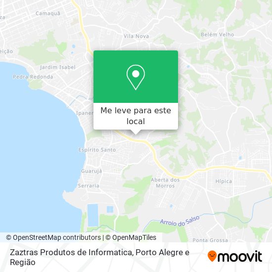 Zaztras Produtos de Informatica mapa