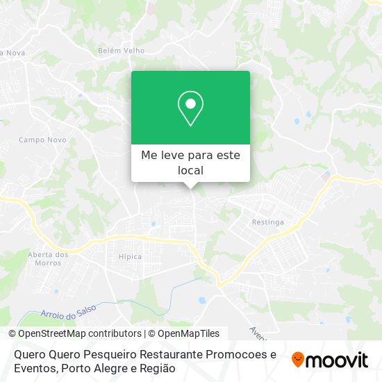 Quero Quero Pesqueiro Restaurante Promocoes e Eventos mapa