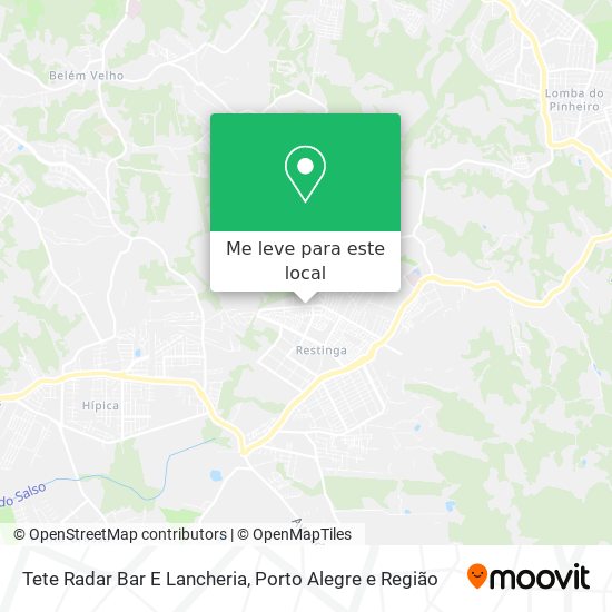 Tete Radar Bar E Lancheria mapa