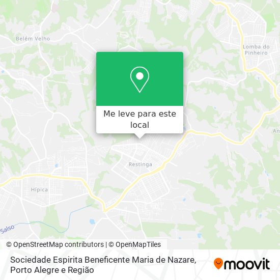 Sociedade Espirita Beneficente Maria de Nazare mapa