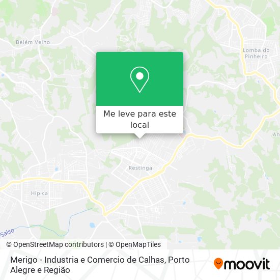 Merigo - Industria e Comercio de Calhas mapa