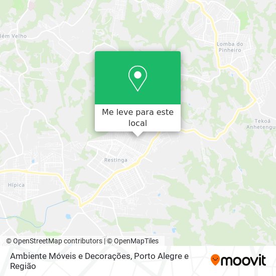 Ambiente Móveis e Decorações mapa