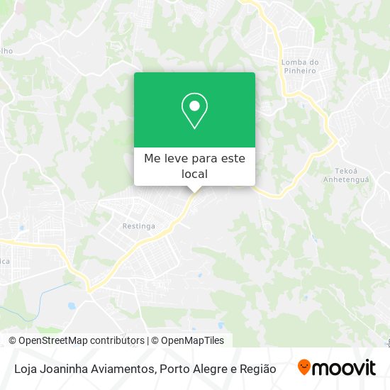 Loja Joaninha Aviamentos mapa