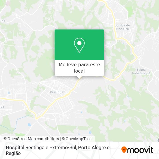 Hospital Restinga e Extremo-Sul mapa