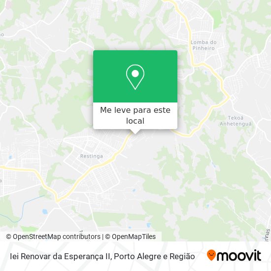Iei Renovar da Esperança II mapa