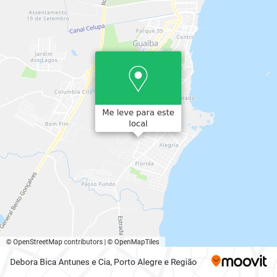 Debora Bica Antunes e Cia mapa