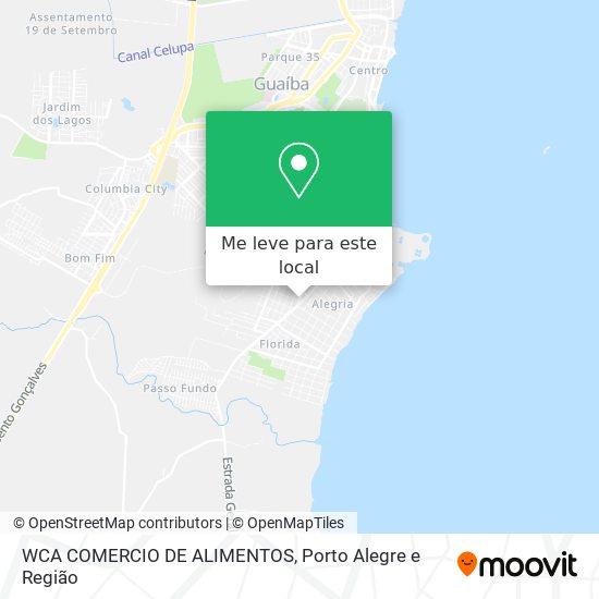 WCA COMERCIO DE ALIMENTOS mapa