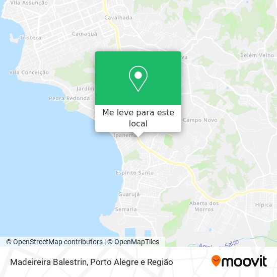 Madeireira Balestrin mapa