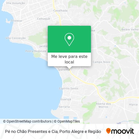 Pé no Chão Presentes e Cia mapa