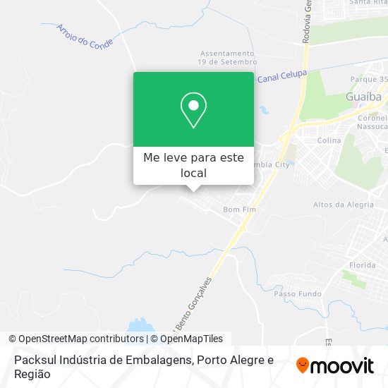 Packsul Indústria de Embalagens mapa