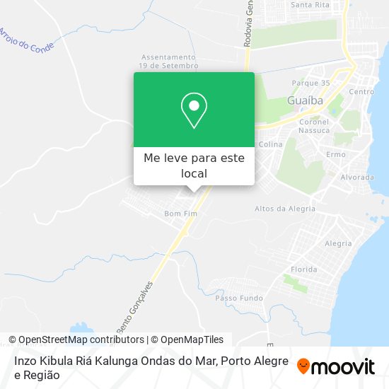 Inzo Kibula Riá Kalunga Ondas do Mar mapa