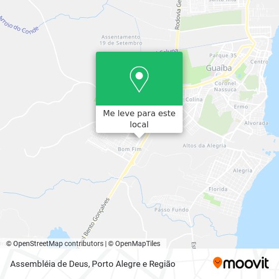 Assembléia de Deus mapa