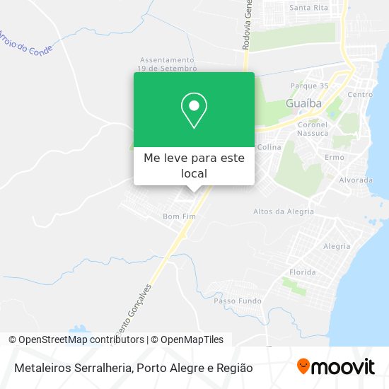 Metaleiros Serralheria mapa