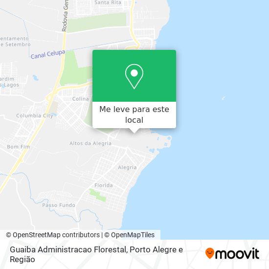 Guaiba Administracao Florestal mapa