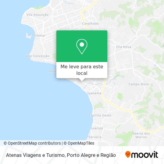 Atenas Viagens e Turismo mapa