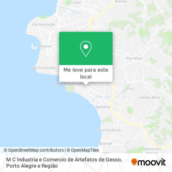 M C Industria e Comercio de Artefatos de Gesso mapa