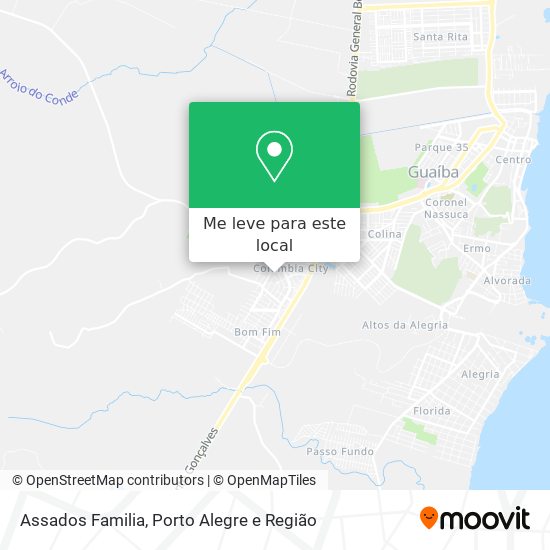 Assados Familia mapa