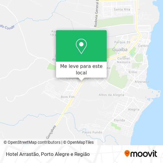 Hotel Arrastão mapa