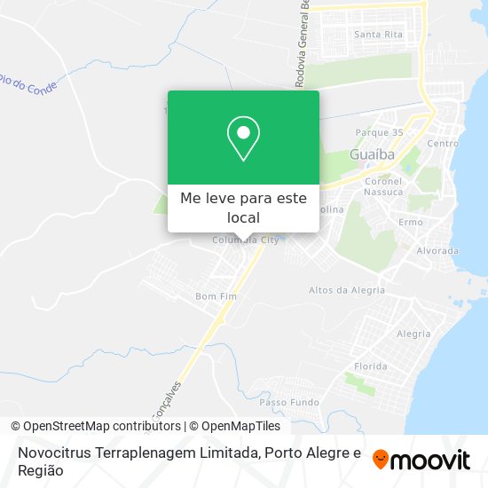 Novocitrus Terraplenagem Limitada mapa