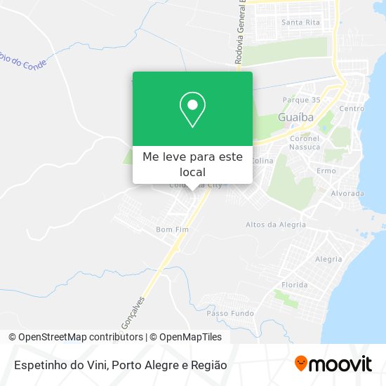 Espetinho do Vini mapa