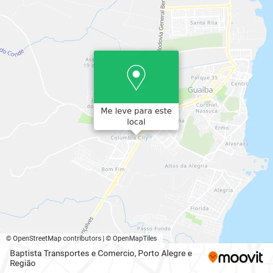Baptista Transportes e Comercio mapa