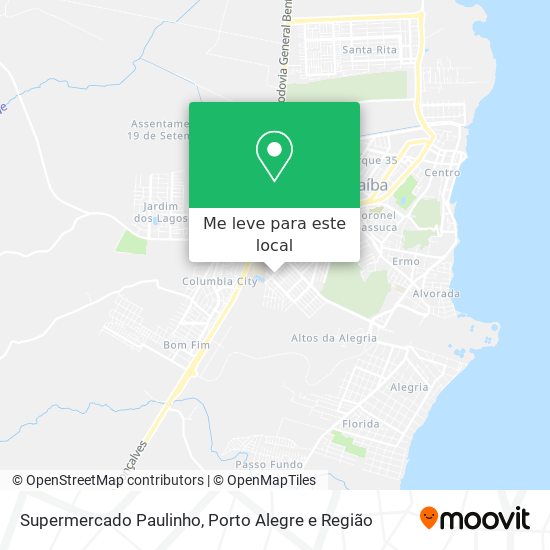 Supermercado Paulinho mapa