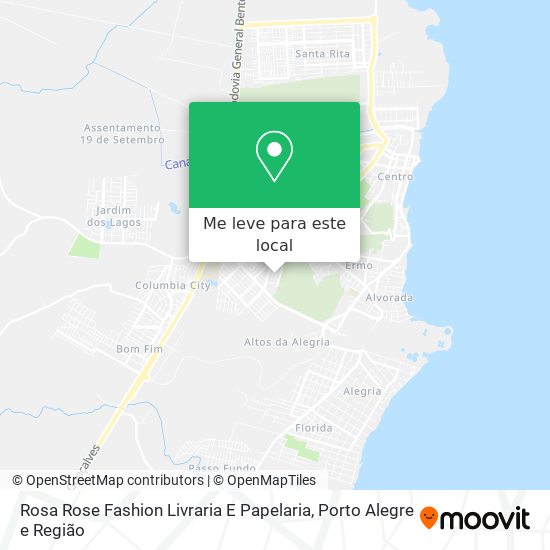 Rosa Rose Fashion Livraria E Papelaria mapa