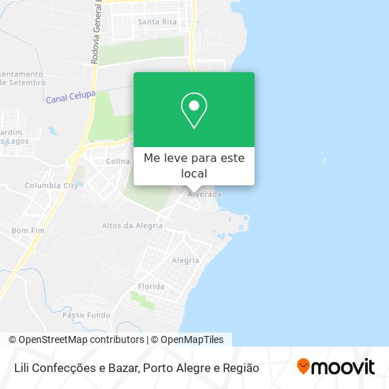 Lili Confecções e Bazar mapa