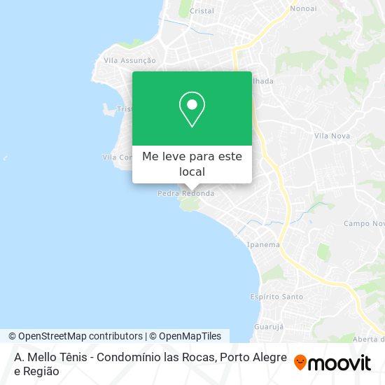 A. Mello Tênis - Condomínio las Rocas mapa