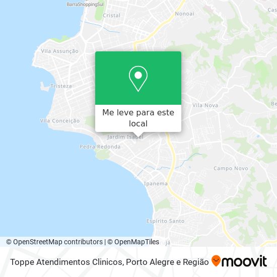 Toppe Atendimentos Clinicos mapa