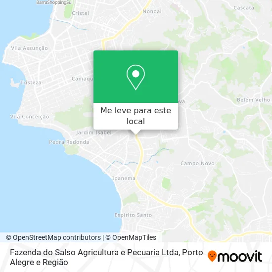Fazenda do Salso Agricultura e Pecuaria Ltda mapa