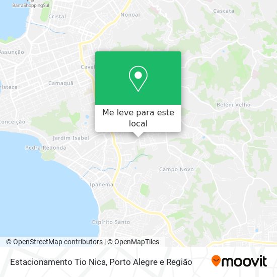 Estacionamento Tio Nica mapa