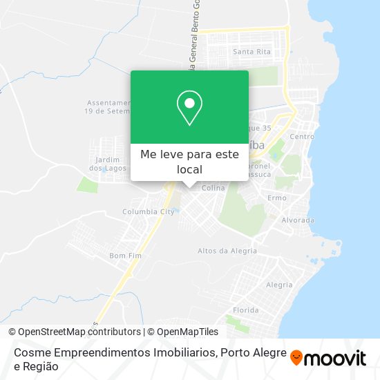 Cosme Empreendimentos Imobiliarios mapa