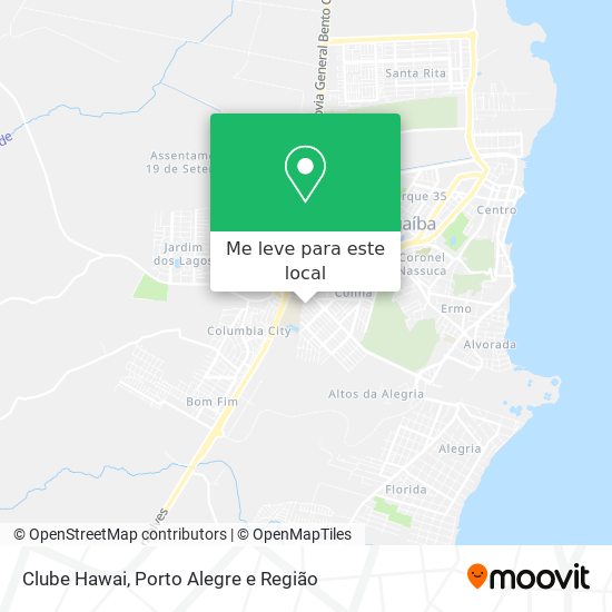 Clube Hawai mapa