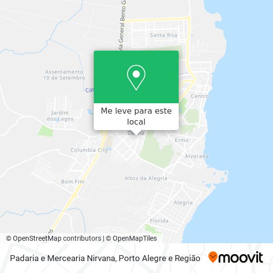 Padaria e Mercearia Nirvana mapa