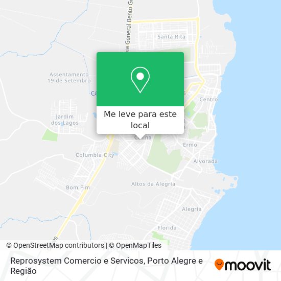 Reprosystem Comercio e Servicos mapa