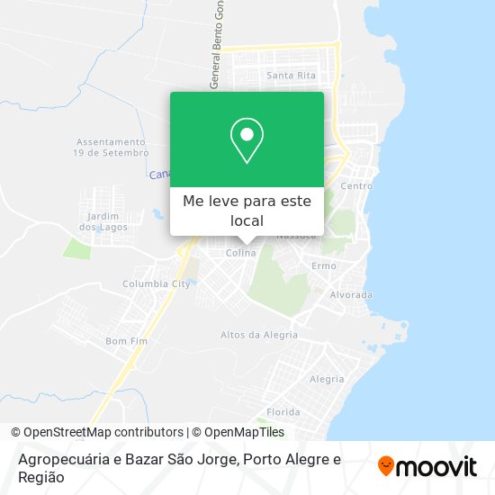 Agropecuária e Bazar São Jorge mapa