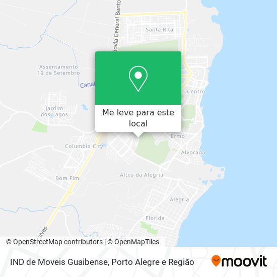 IND de Moveis Guaibense mapa