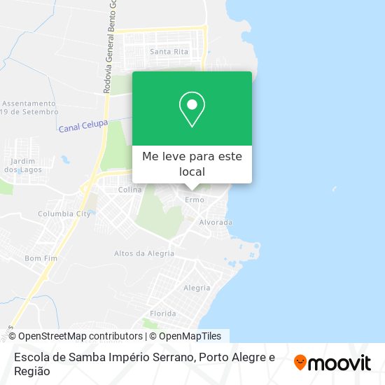 Escola de Samba Império Serrano mapa